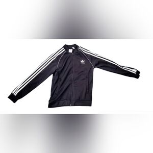 Adidas Boy Youth Medium Iconic Tricot Black Jacket